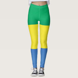 Cool Gabon Flag Mode Leggings
