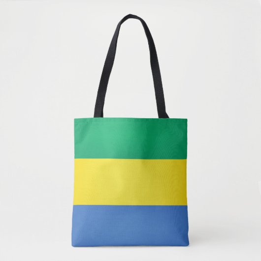 Cool Gabon Flag Mode Tote Bag (Voorkant)