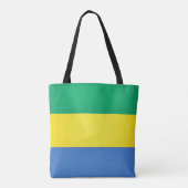 Cool Gabon Flag Mode Tote Bag (Achterkant)