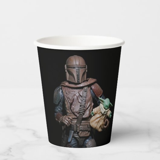 Cool Galactic Bounty Hunter Party Paper Borden Papieren Bekers (Voorkant)