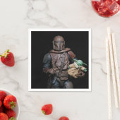 Cool Galactic Bounty Hunter Party Paper Borden Servet (Insitu)