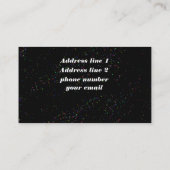 Cool Galaxy-achtergrond Visitekaartje (Achterkant)