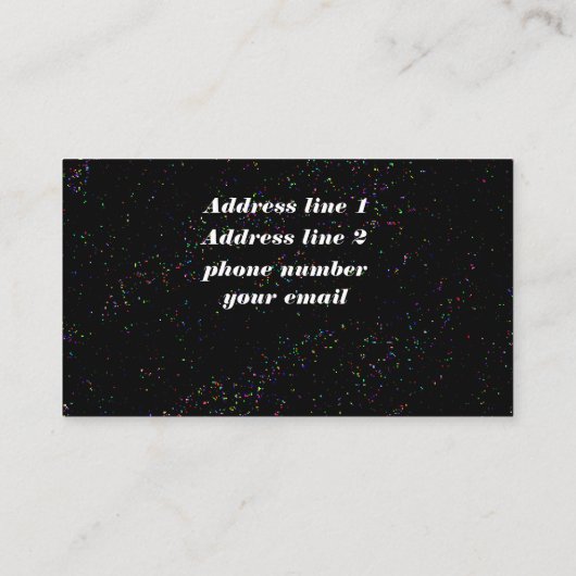Cool Galaxy-achtergrond Visitekaartje (Achterkant)