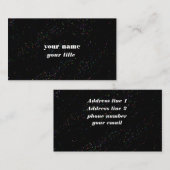 Cool Galaxy-achtergrond Visitekaartje (Voorkant / Achterkant)
