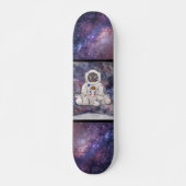 Cool Galaxy Astronaut Skateboard (Voorkant)
