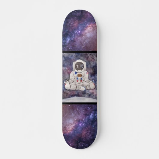 Cool Galaxy Astronaut Skateboard (Voorkant)