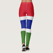 Cool Gambia Flag Mode Leggings (Achterkant)
