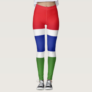 Cool Gambia Flag Mode Leggings
