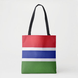 Cool Gambia Flag Mode Tote Bag