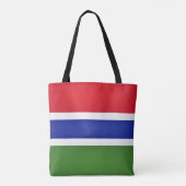 Cool Gambia Flag Mode Tote Bag (Achterkant)