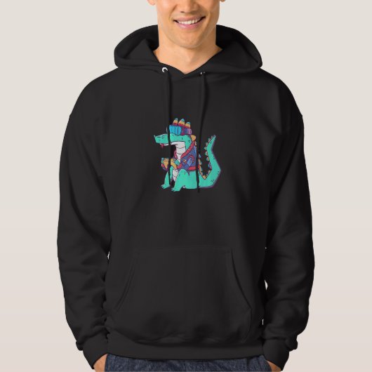 Cool Gamer Aligator Hoodie (Voorkant)