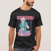 Cool Gamer Anime Boy T-shirt (Voorkant)