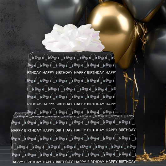 Cool Gamer Birthday Cadeaupapier