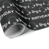 Cool Gamer Birthday Cadeaupapier (Rol Hoek)