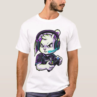 Cool Gamer Bunny T-shirt