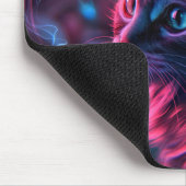 Cool Gamer Cat Smoking Funny Muismat (Hoek)