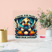 Cool gamer eend word art acryl bord (Huwelijk)