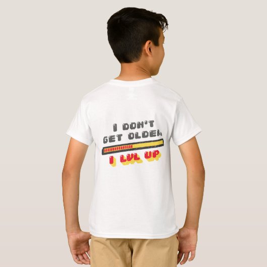 Cool Gamer Gaming Verjaardag Wordt Niet Ouder Ik L T-shirt (Achterkant volledig)