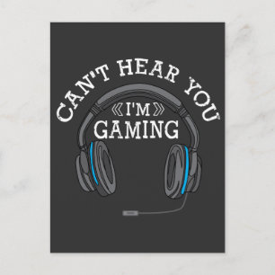 Cool Gamer Headphones Nerd Pro Im Gaming Gift Briefkaart