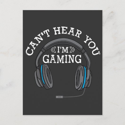 Cool Gamer Headphones Nerd Pro Im Gaming Gift Briefkaart (Voorkant)