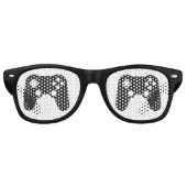 Cool Gamer Party Retro Zonnebril (Voorkant)