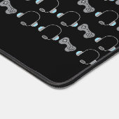 Cool Gamer Persoonlijk gamepatroon zwart Bureaumat (Hoek)