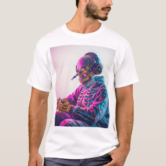 Cool Gamer Skeleton T-Shirt – Grappige Gaming Skul