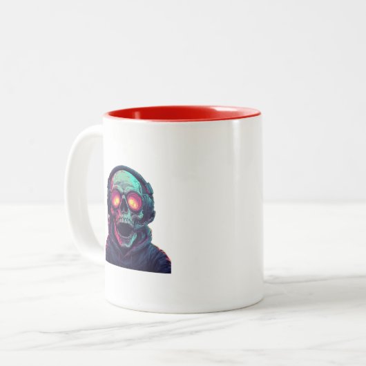 Cool Gamer Skull Coffee Mok (Voorkant links)