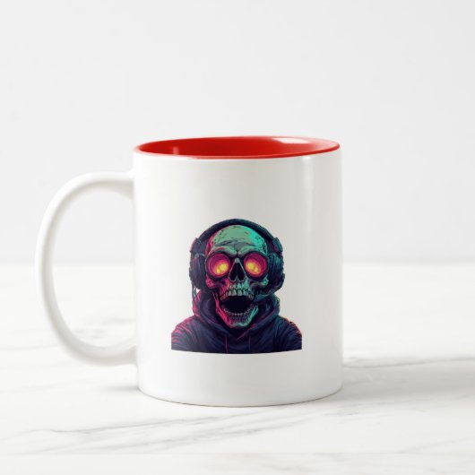 Cool Gamer Skull Coffee Mok (Links)