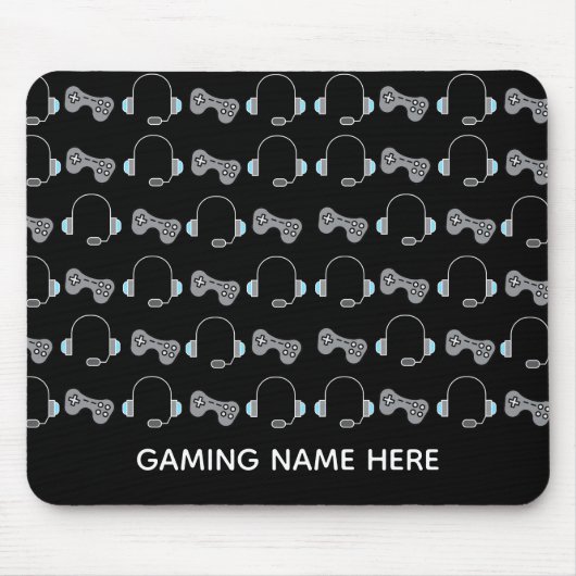 Cool Gamer Specialized Gaming Pattern BlacK Muismat (Voorkant)