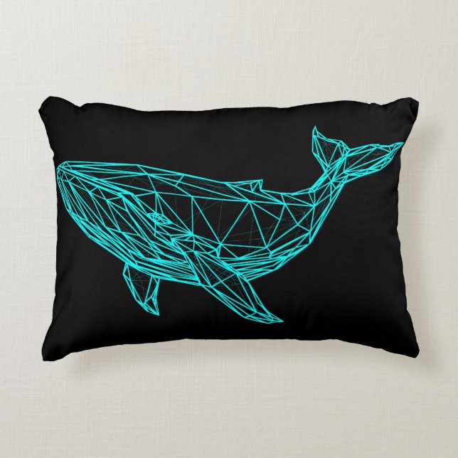 Cool Gamer Whale Accent Pillow Accent Kussen (Voorkant)