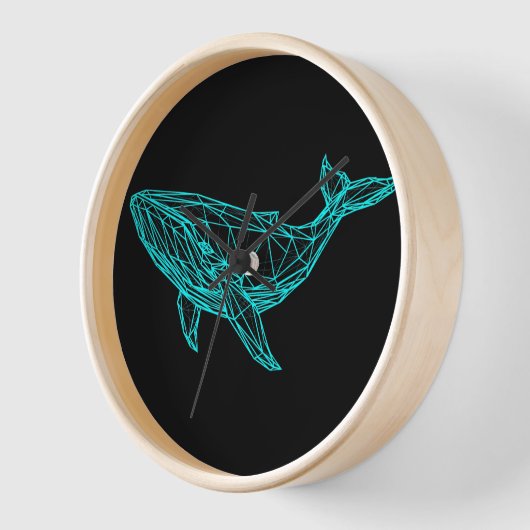 Cool Gamer Whale Wall Clock (Hoek)