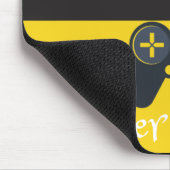 Cool Gamer Yellow en Black  Muismat (Hoek)