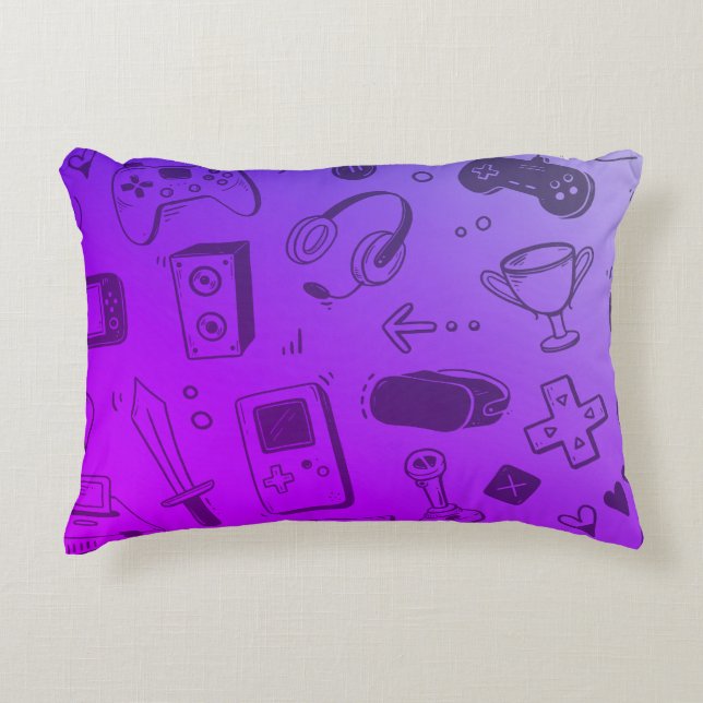 Cool Gaming Design Pillow Accent Kussen (Voorkant)