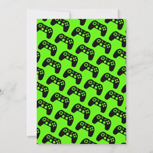 Cool gaming Verjaardagsfeestuitnodiging sjabloon Kaart (Achterkant)