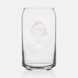 Cool Gangsta Hip Hop Hand Rap Sinterklaas Blikvorm Glas