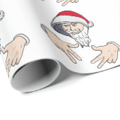 Cool Gangsta Hip Hop Hand Rap Sinterklaas Cadeaupapier (Rol Hoek)