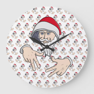 Cool Gangsta Hip Hop Hand Rap Sinterklaas Grote Klok