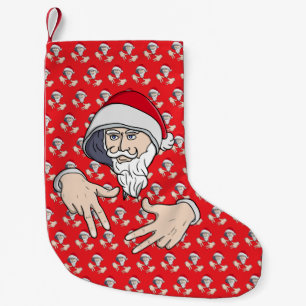Cool Gangsta Hip Hop Hand Rap Sinterklaas Kleine Kerstsok