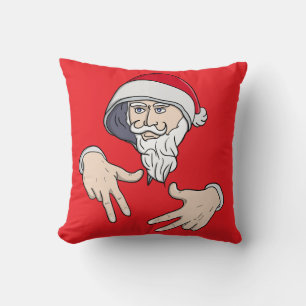 Cool Gangsta Hip Hop Hand Rap Sinterklaas Kussen