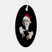 Cool Gangsta Hip Hop Hand Rap Sinterklaas Metalen Ornament (Voorkant Rechts)