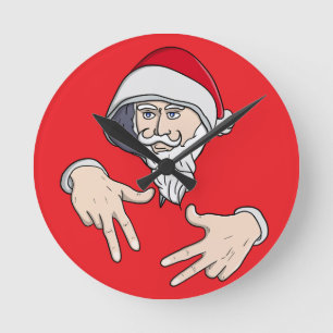 Cool Gangsta Hip Hop Hand Rap Sinterklaas Ronde Klok