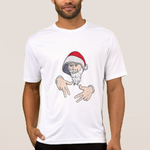 Cool Gangsta Hip Hop Hand Rap Sinterklaas T-shirt