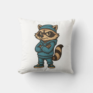 Cool Gangster Raccoon - Urban Streetwear Animal Ho Kussen