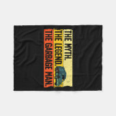 Cool Garbage Man Art For Men Dad Father Garbage Du Fleece Deken (Voorkant (Horizontaal))