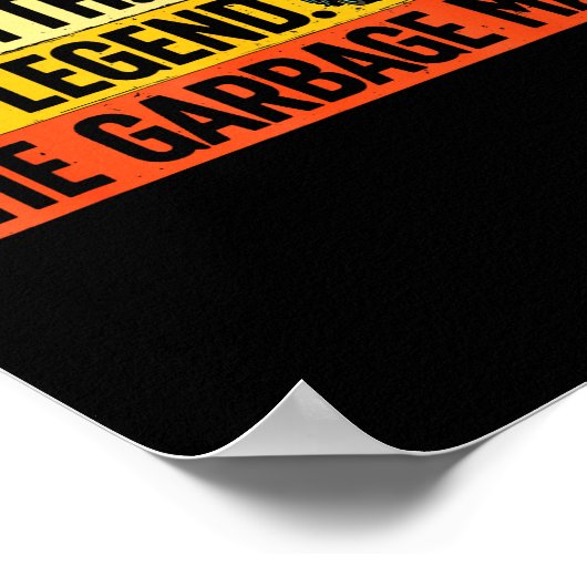 Cool Garbage Man Art For Men Dad Father Garbage Du Poster (Hoek)