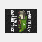 Cool Garbage Truck Art For Men Women Kids Garbage  Fleece Deken (Voorkant (Horizontaal))