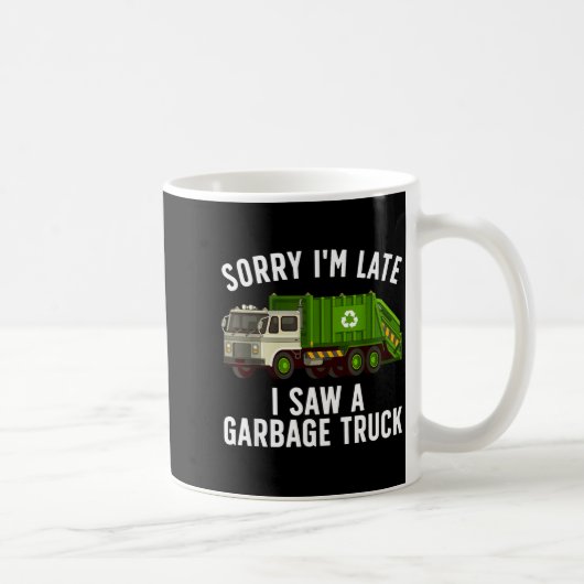 Cool Garbage Truck Art For Men Women Kids Garbage  Koffiemok (Rechts)