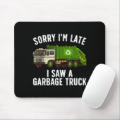Cool Garbage Truck Art For Men Women Kids Garbage Muismat (Met muis)