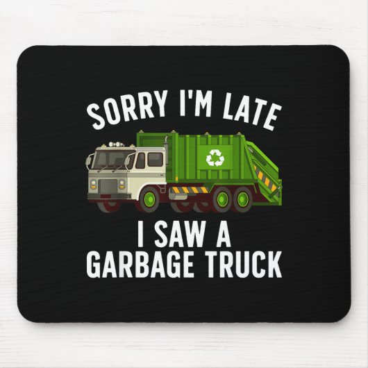 Cool Garbage Truck Art For Men Women Kids Garbage Muismat (Voorkant)